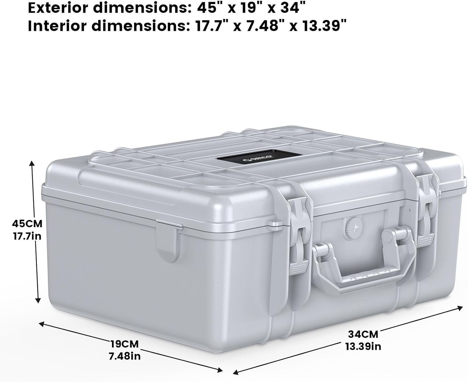 ORICO Funda para disco duro de 3.5 pulgadas, 20 bahías, HDDSSD, maleta de almacenamiento multiprotección con funda rígida de espuma, a prueba de