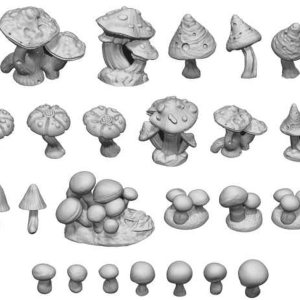 Green Stuff World para Modelos y Miniaturas – Wild Hongos 11608 Green Stuff World para Modelos y Miniaturas – Wild Hongos 11608