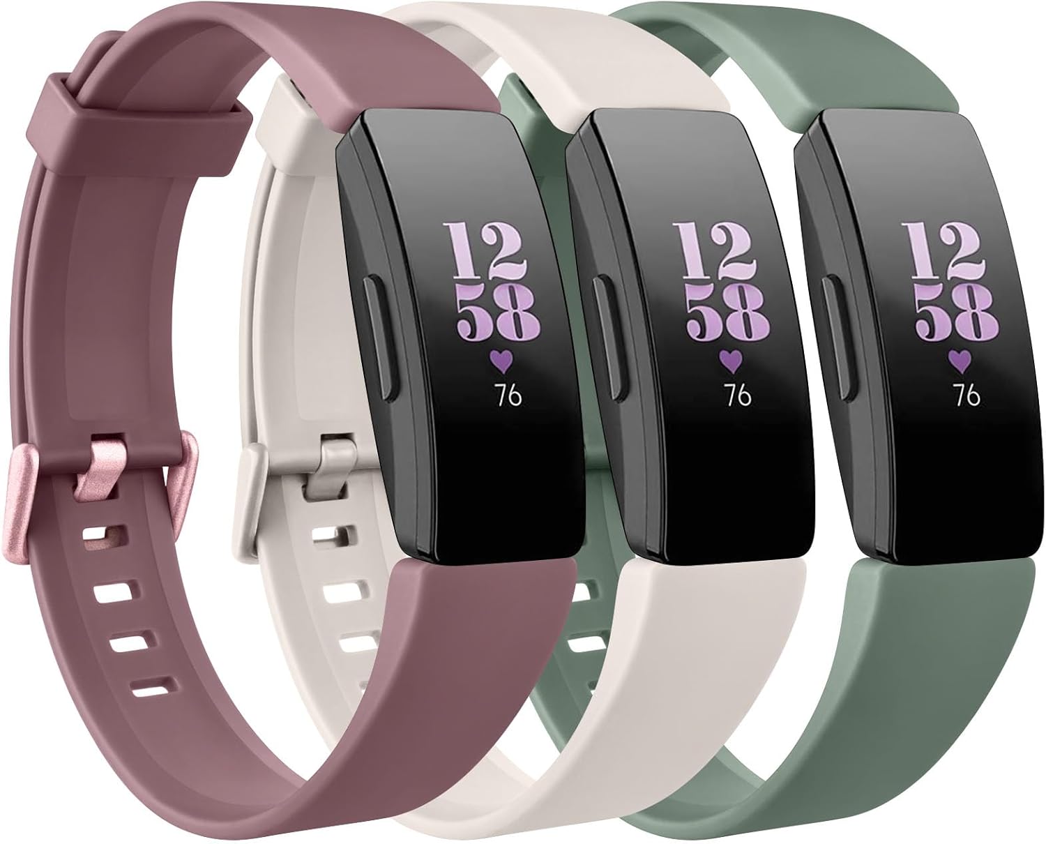 Paquete de 3 correas de repuesto compatibles con Fitbit Inspire 2Fitbit Inspire HRFitbit InspireFitbit Ace 2, accesorio ajustable, pulsera deportiva