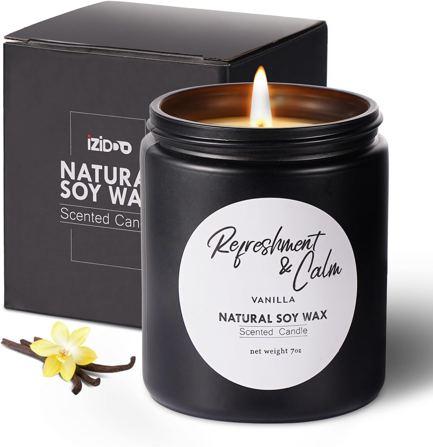 IZIDDO Velas perfumadas, velas aromáticas para el hogar, 45 horas de combustión, velas de soja, alivio del estrés y velas de baño y cuerpo, velas