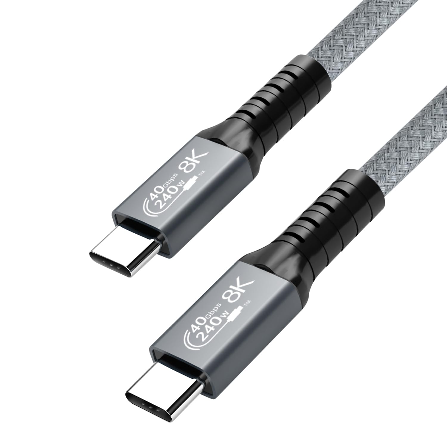 Cable USB 4 de 40 Gbps, cable USB C a USB C con pantalla HD de video 8K y carga de 240 W, compatible con Thunderbolt 34 Surface Pro, Samsung, HP,