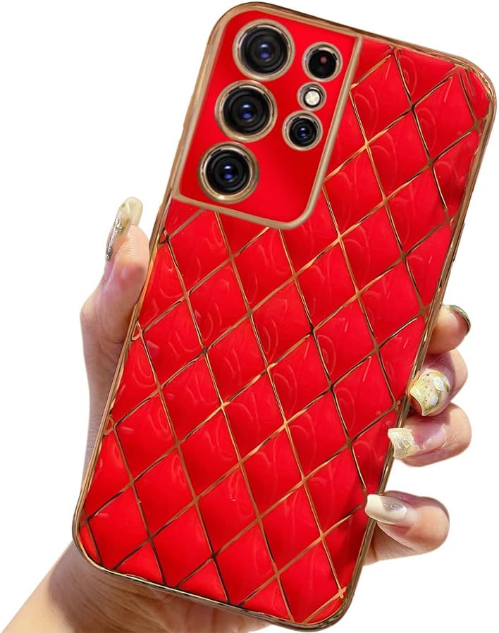 Luhuanx Funda para Samsung Galaxy S21 Ultra, Galaxy S21 Ultra Case 5G, Samsung S21 Ultra Case en 6.8 pulgadas con lente de cobertura completa, color