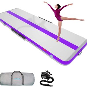 WelandFun Colchoneta inflable de gimnasia de 10131620 pies de grosor para uso domésticogimnasioyogaentrenamientoanimadoraexteriorplayaparque con WelandFun Colchoneta inflable de gimnasia de 10131620 pies de grosor para uso domésticogimnasioyogaentrenamientoanimadoraexteriorplayaparque con