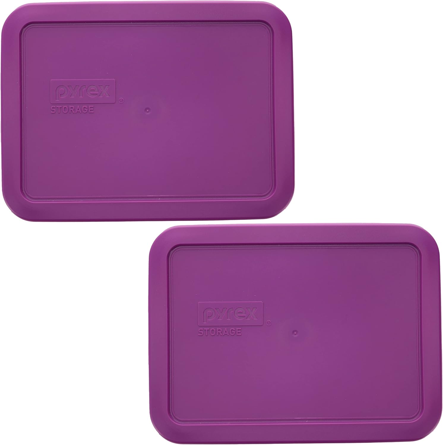 Pyrex 7210-PC – Tapa de repuesto de plástico para almacenamiento de alimentos, de 3 tazas, fabricada en Estados Unidos, paquete de 2