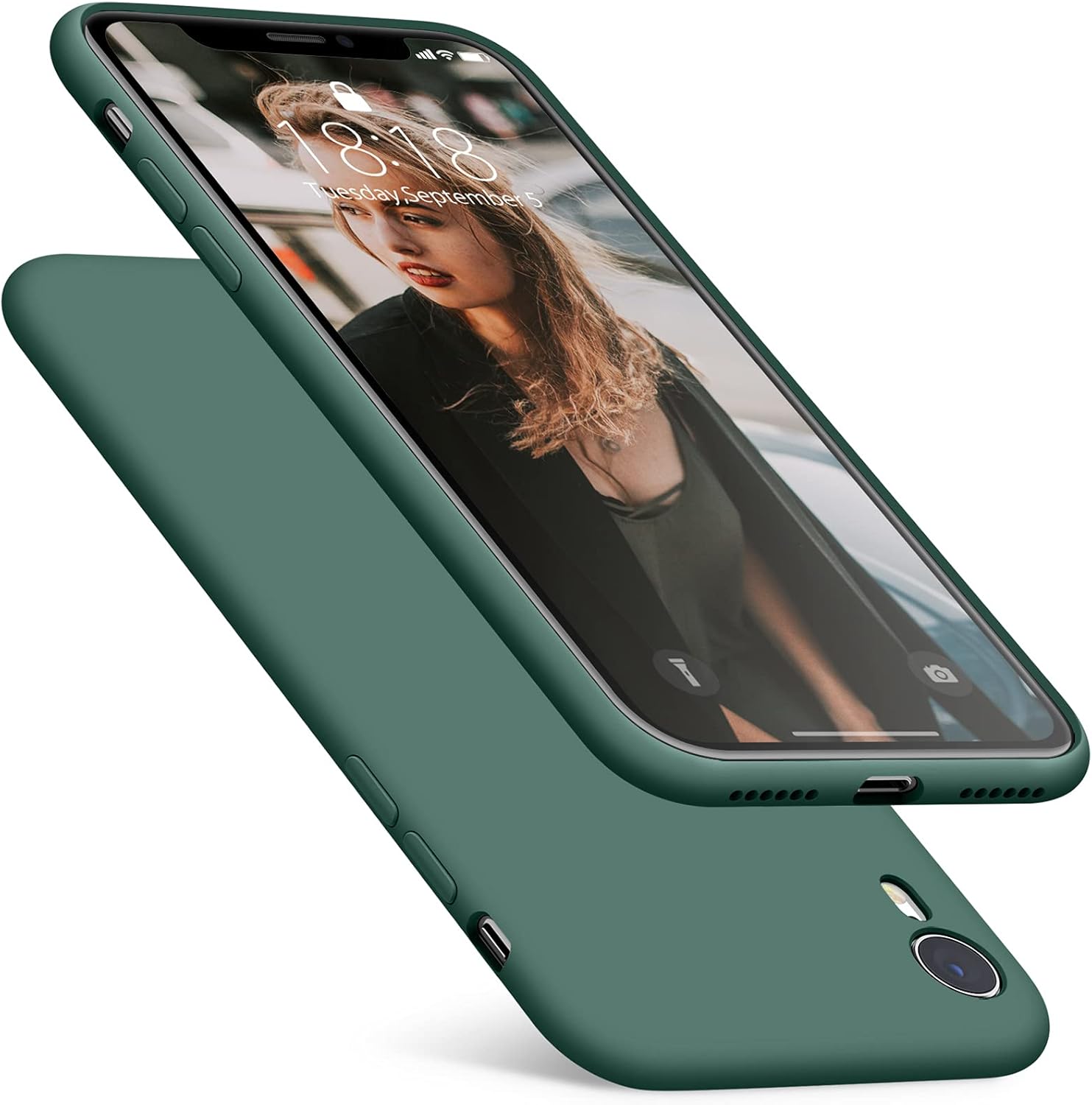 DTTO – Carcasa de silicona compatible con iPhone XR (serie Romance) con protección híbrida para iPhone XR de 6,1 pulgadas  15.49 cm.