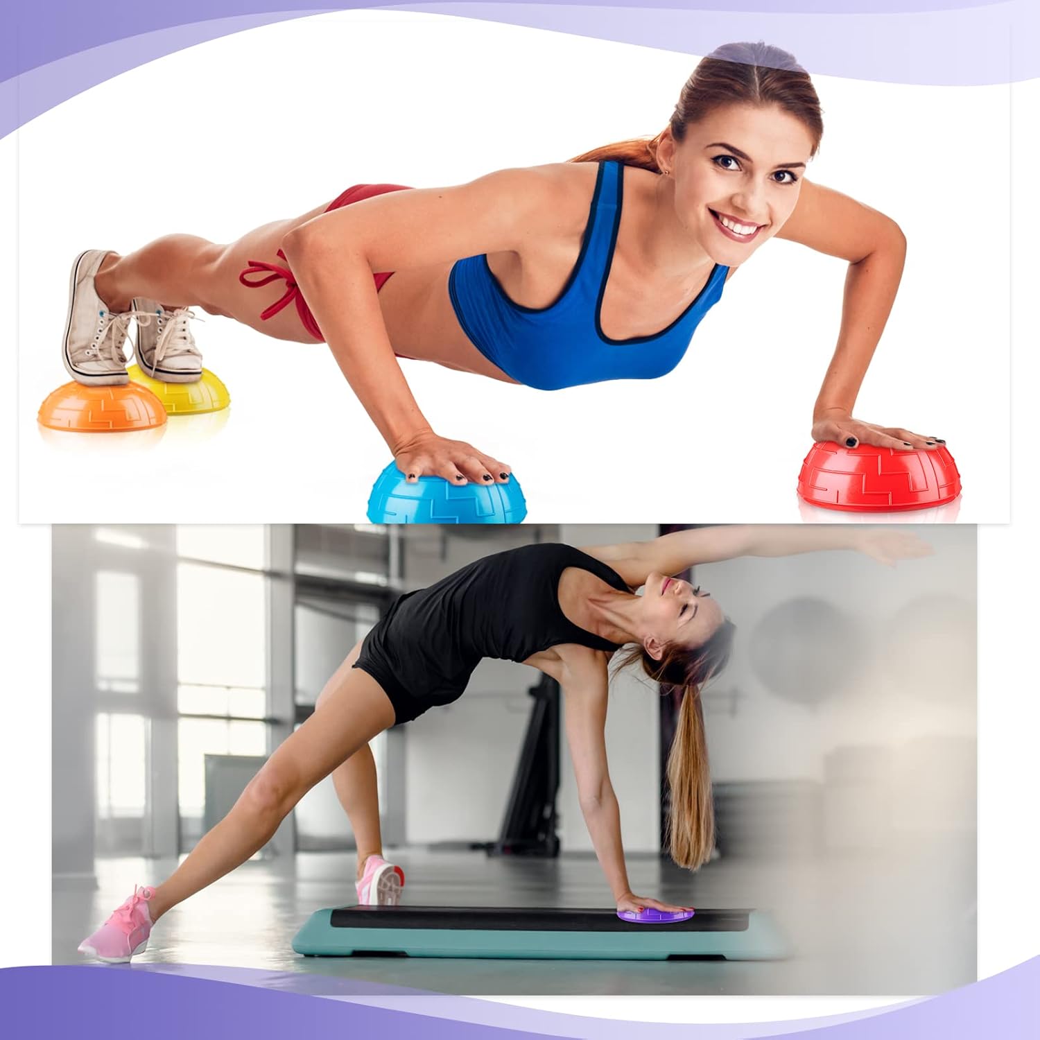 Deekin 12 unidades de equilibrio, disco de equilibrio, equilibrio, piedras de escalón, puntos con 2 bombas, carrera de obstáculos para niños y