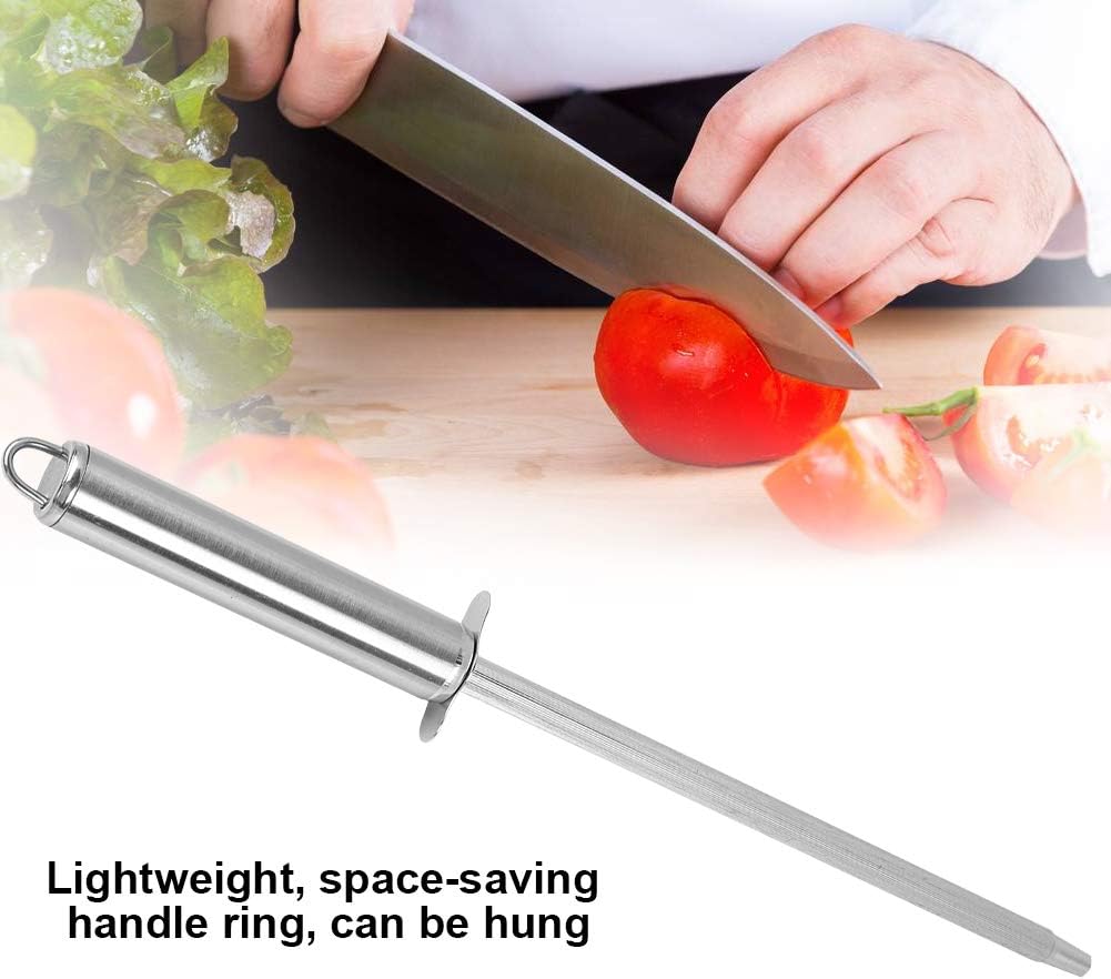 Fdit Cuchillo afilador de acero inoxidable profesional para el hogar y cocina herramienta de varilla de afilado (Número 5)