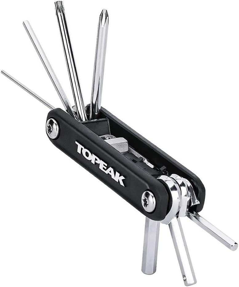 Topeak x-Tool+, herramienta plegable de 11 funciones, sin bolsa, color negro