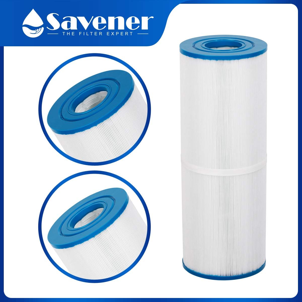 Savener PRB50-In – Cartucho de filtro de spa compatible con Unicel C-4950 50 pies cuadrados Guardian 413-212-02 Filbur Fc-2390 03Fil1600 Darlly