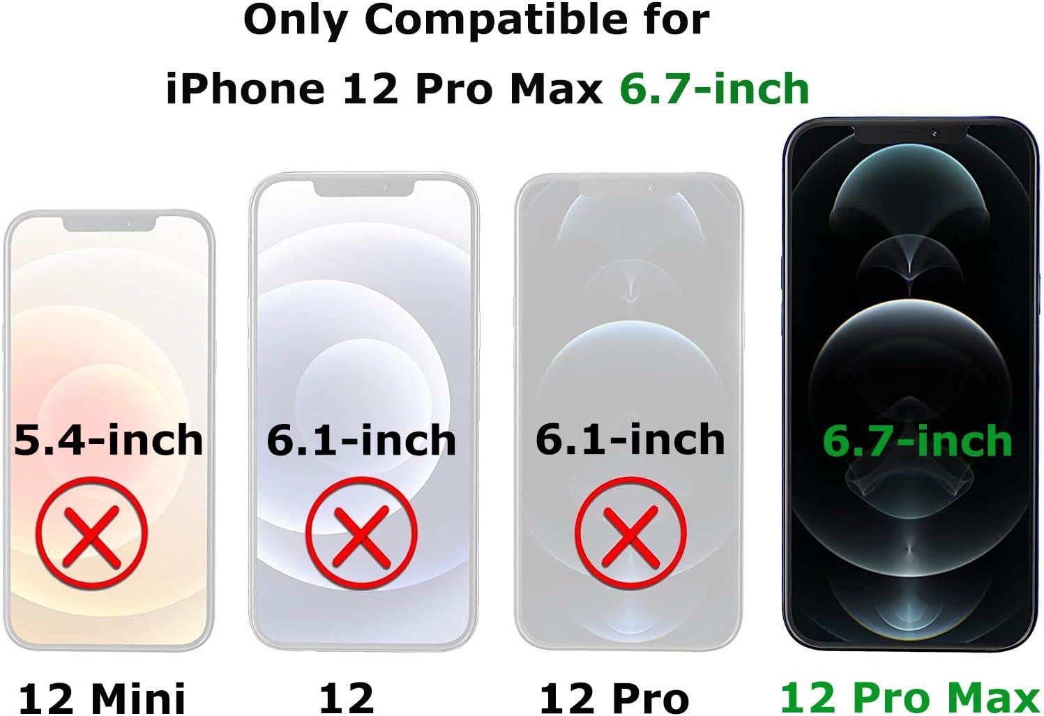 KERZZIL Funda rectangular de lujo compatible con iPhone 12 Pro Max, funda delgada con purpurina brillante, patrón de perla de poliuretano
