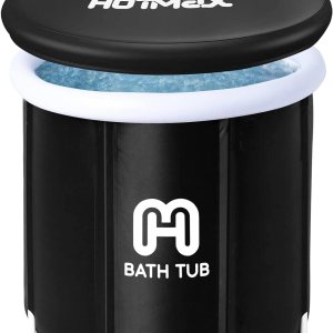 Bañera de hielo plegable portátil para adultos, bañera fría para atletas, tina de hielo de material multicapa, bañera independiente (31.5 x 31.5 x Bañera de hielo plegable portátil para adultos, bañera fría para atletas, tina de hielo de material multicapa, bañera independiente (31.5 x 31.5 x