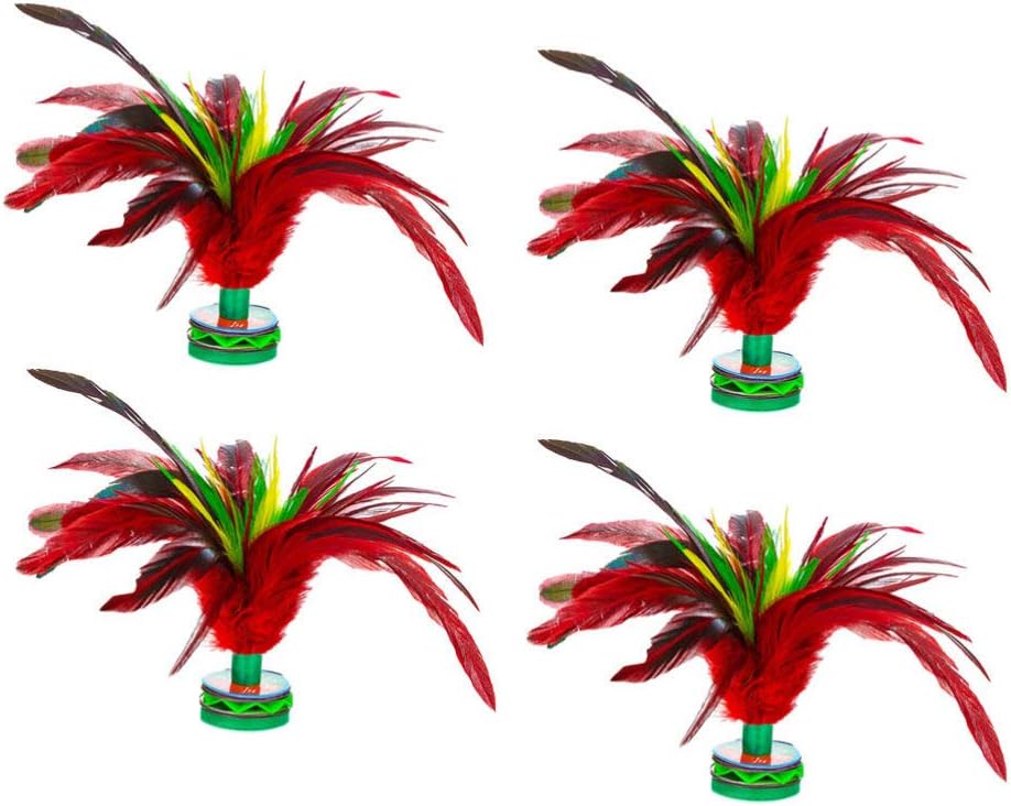 Alipis Jianzi Shuttlecock 4pcs Volante o Birdies Soft Kick Volante Chino Jianzi Pie Deportes al aire libre Juego de juguete Volante