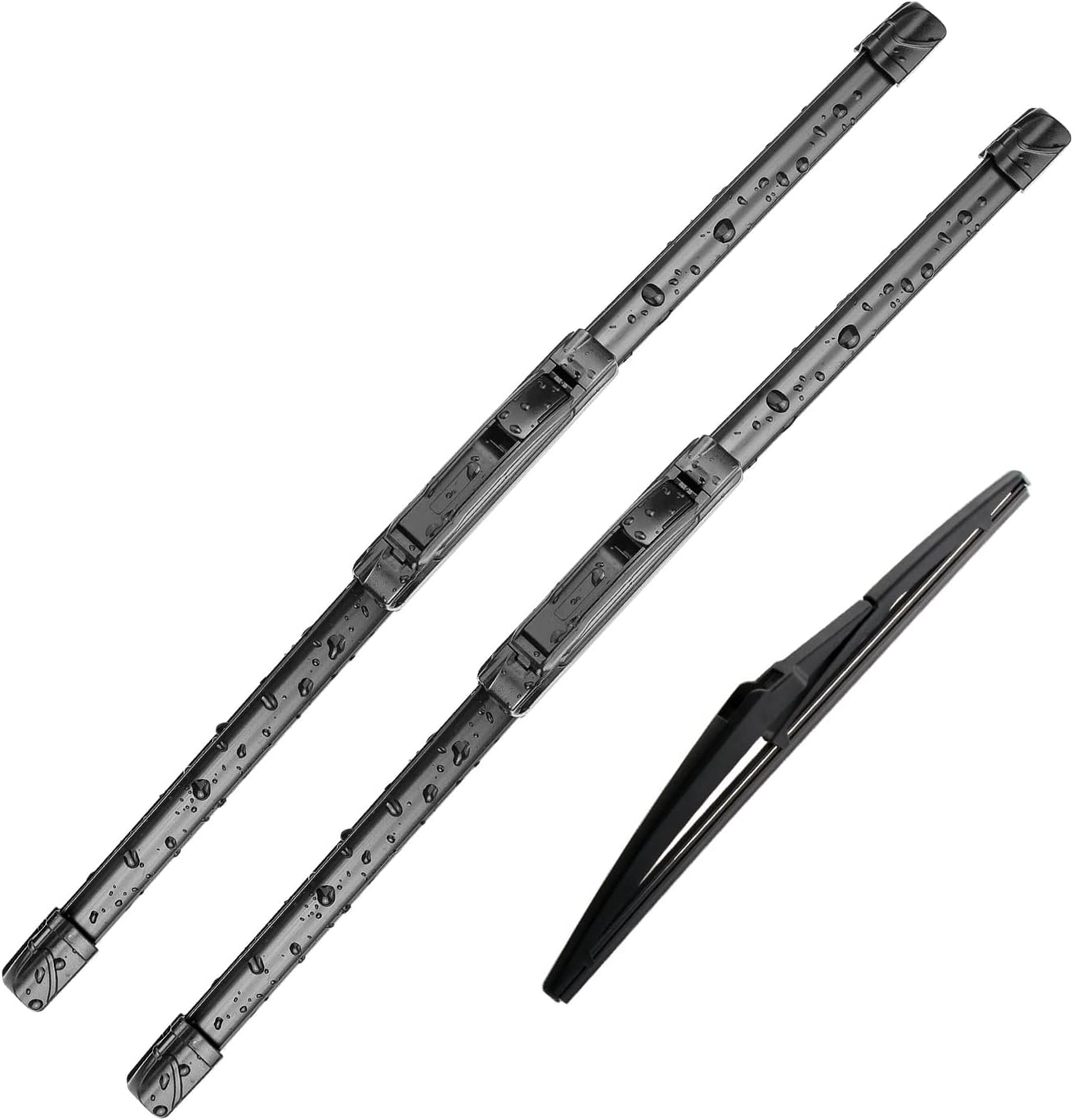 3 limpiaparabrisas de repuesto para Toyota Venza 2009-2015, repuesto de equipo original, 26 pulgadas, 22 pulgadas, 12 pulgadas (juego de 3) gancho UJ