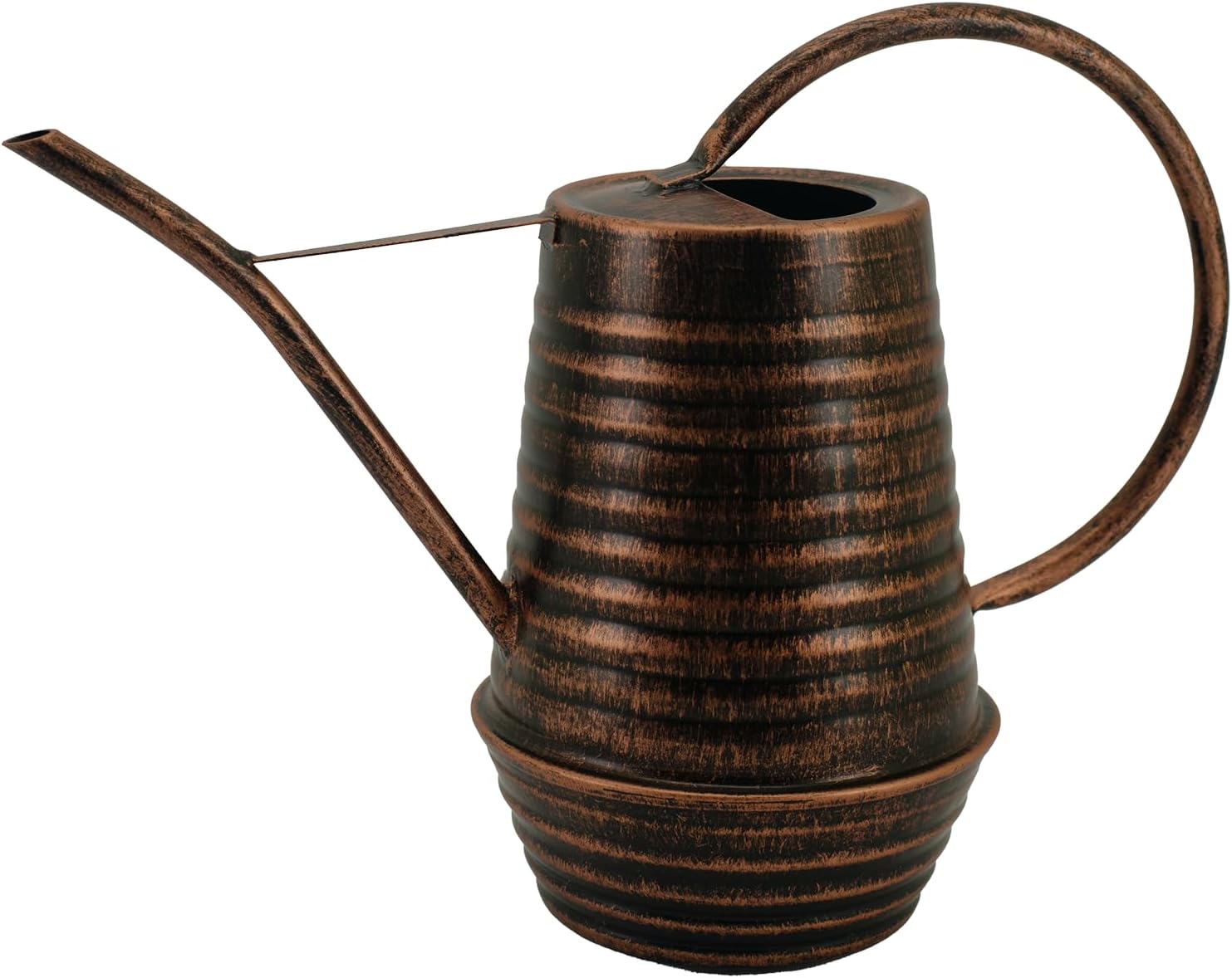 Regadera interior de 0.3 galón34 onzas, regadera de metal con boquilla larga, regadera galvanizada, regadera para plantas de interior (cobre)