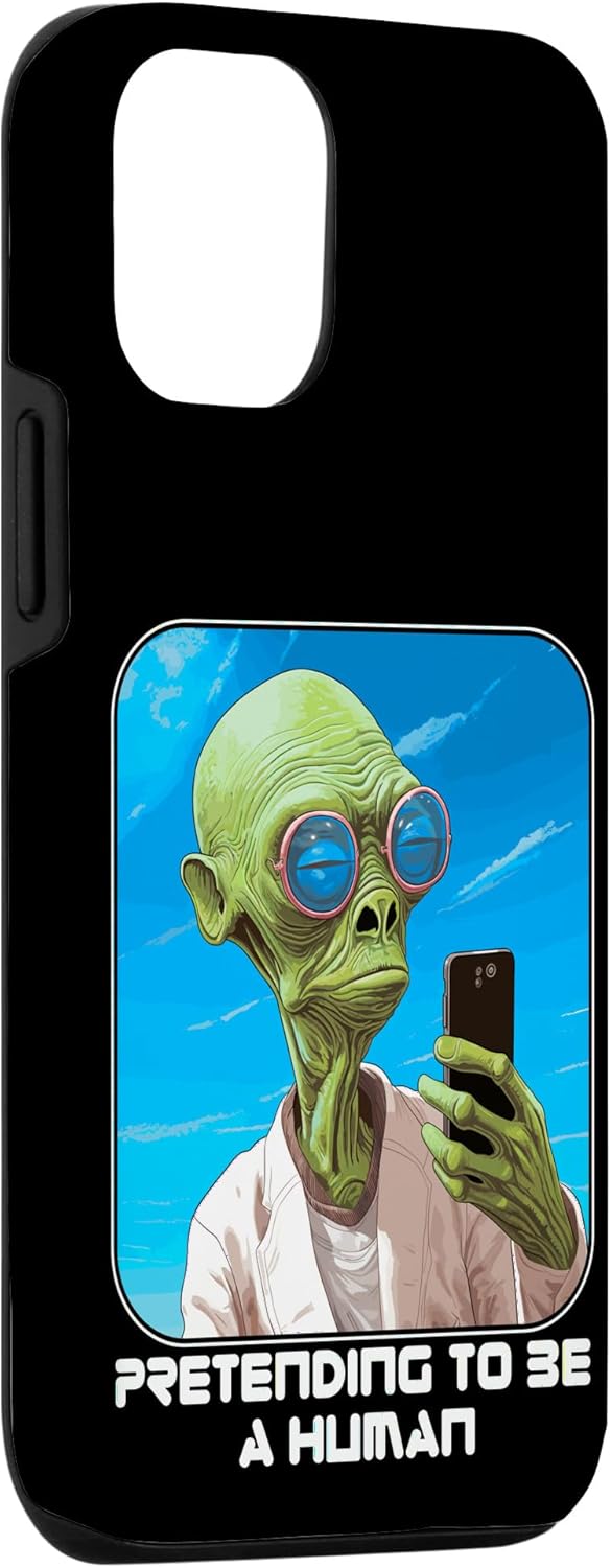 iPhone 13 Pro Alien Pretending To Be A Human Halloween Women, Men, Kids Case
