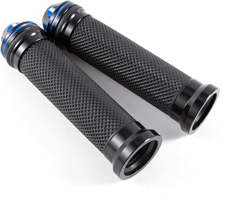 Empuñaduras de mano de 78 pulgadas 0.866 in antideslizantes universales de aluminio y gel de goma para manillar para moto