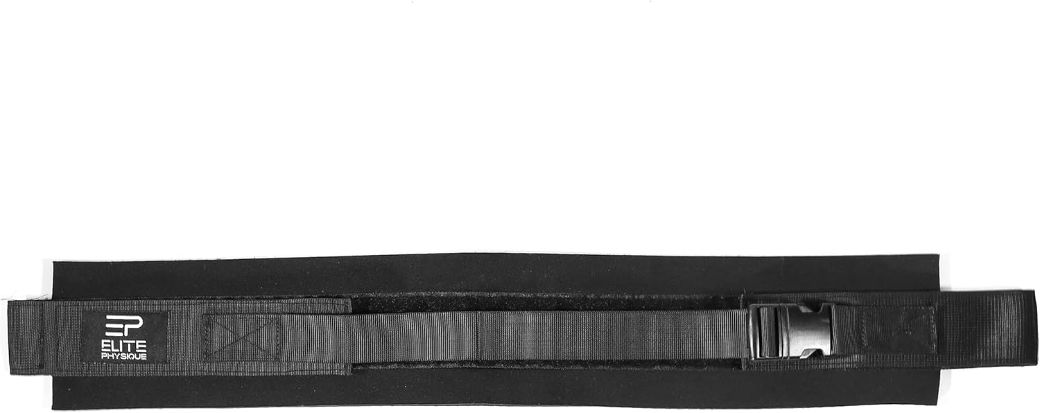Elite Physiques – Cinturón de empuje de cadera fácil de usar con mancuernas, pesas rusas o platos, acolchado antideslizante que protege tus caderas