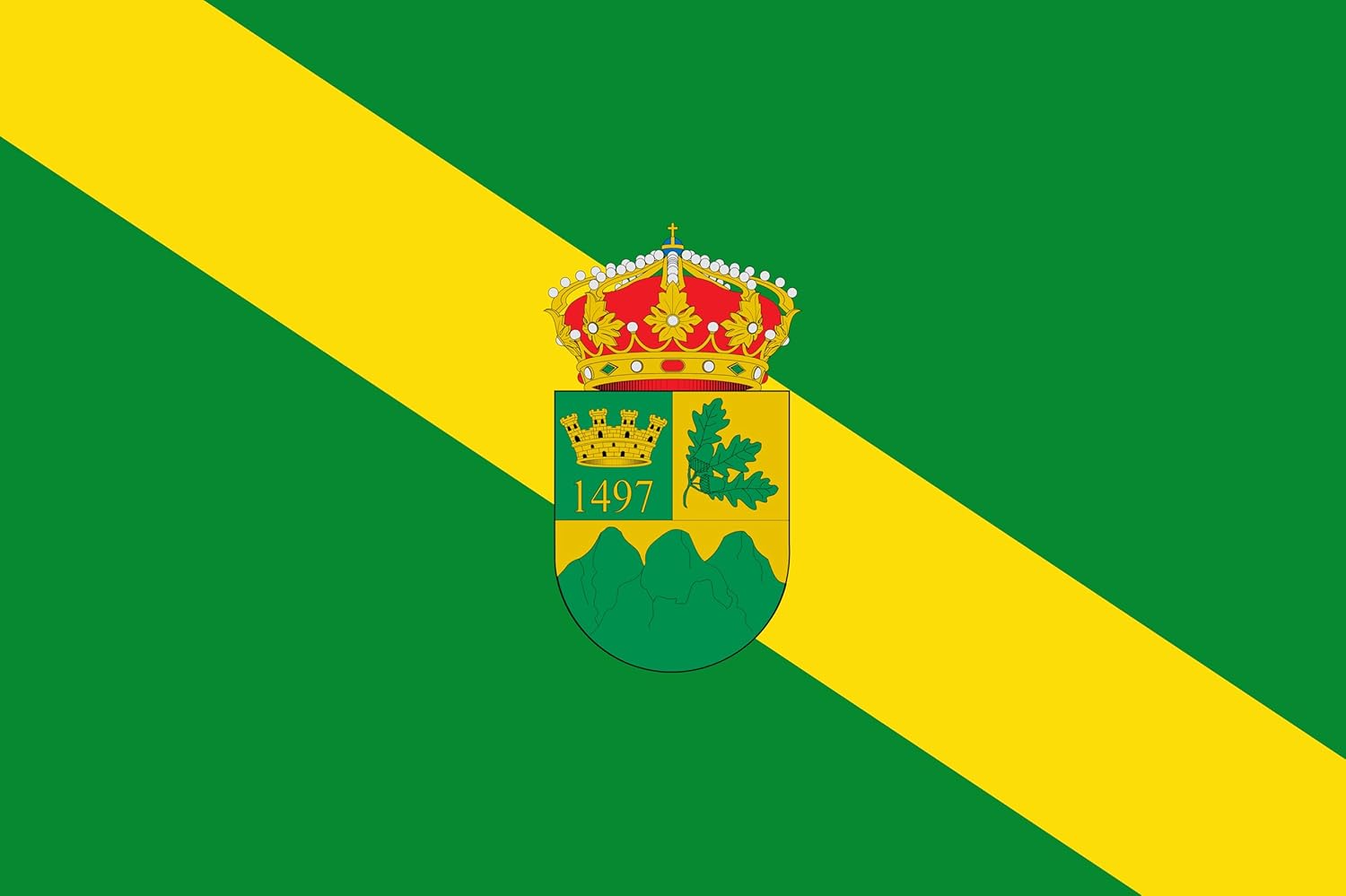 Puebla de la Sierra, Madrid Flag, Unique Design Print, Double Seams,Spain Province Flag 3×5 outdoor – Flags for outside, Bright Colours, Reinforced