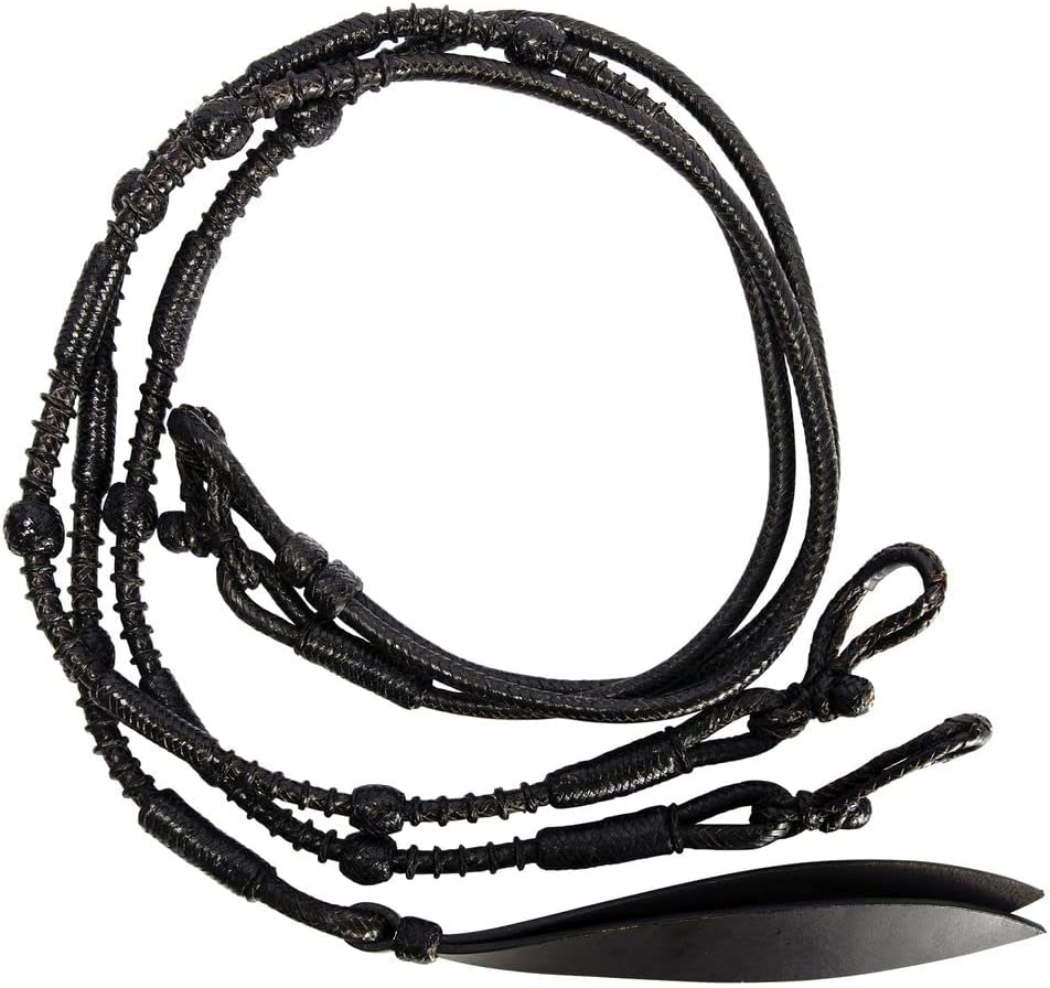 Schneiders Double S Classic Renas Romel de cuero crudo para caballos, 18 onzas, ideal para senderos, entrenamiento y espectáculos, lazo clásico en