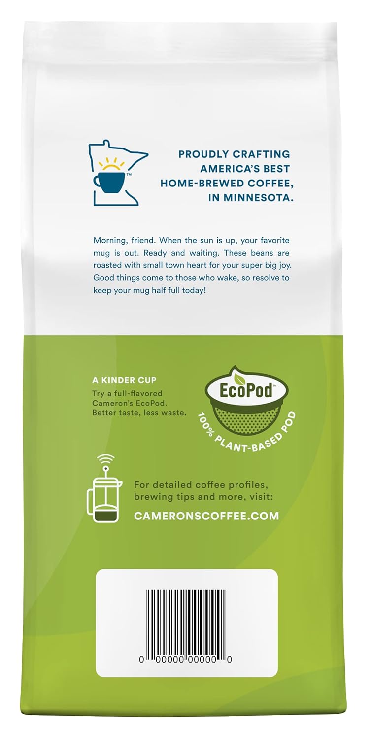 Cameron’s Coffee Bolsa de café molido tostado, sabor tostado francés, 10 oz