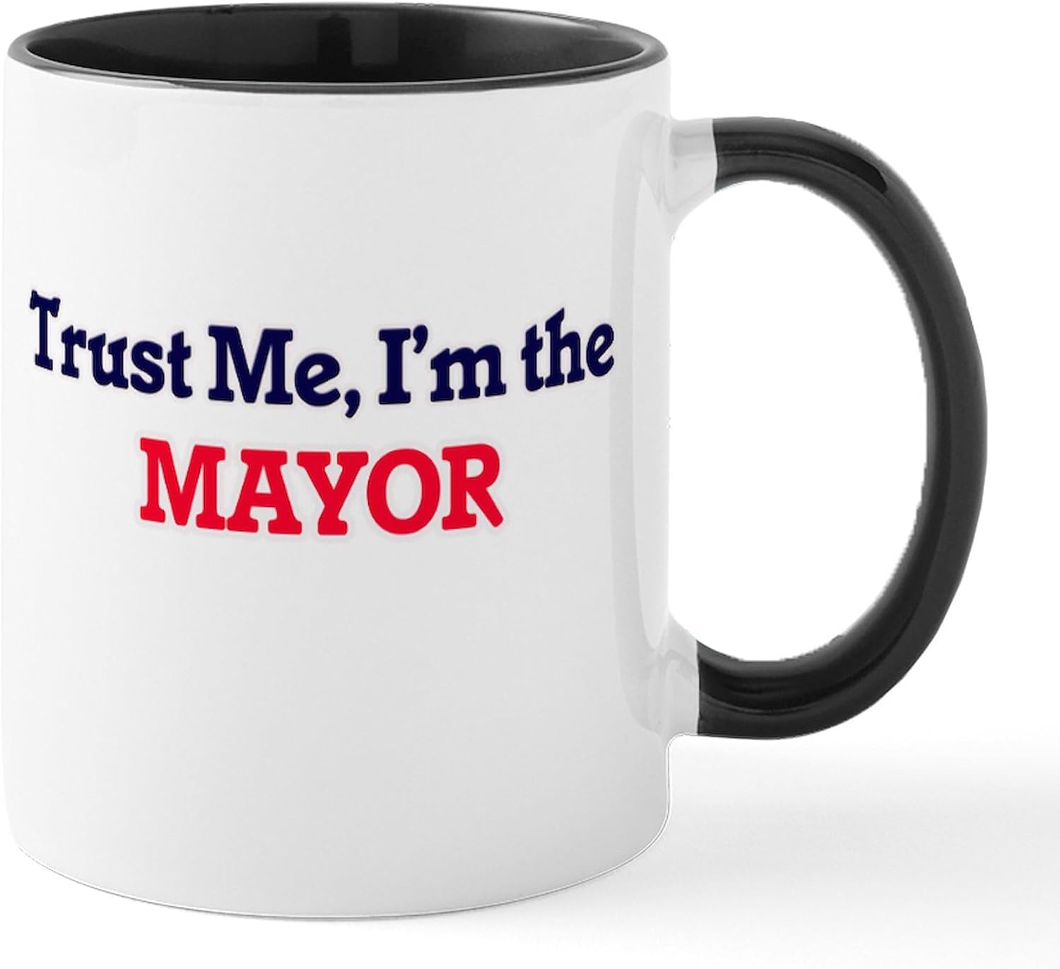 CafePress Trust Me, I’m The Mayor Mugs – Taza de café de cerámica, taza de té, 11 onzas