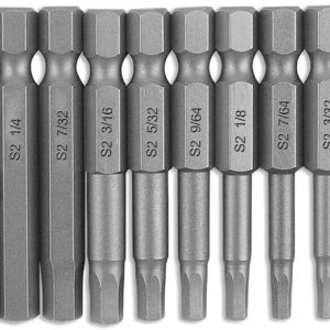 Bestgle Juego de 10 puntas de destornillador de cabeza hexagonal magnética 564-516 SAE con vástago hexagonal de 14 pulgadas, longitud de 1.969 in Bestgle Juego de 10 puntas de destornillador de cabeza hexagonal magnética 564-516 SAE con vástago hexagonal de 14 pulgadas, longitud de 1.969 in