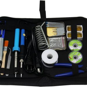 AideBench SPE1 Kit de soldador 23 en 1 30 W 60 W, puntas de soldadura, bomba de desoldadura, alambre de cobre, colofonia, pinzas, soporte de AideBench SPE1 Kit de soldador 23 en 1 30 W 60 W, puntas de soldadura, bomba de desoldadura, alambre de cobre, colofonia, pinzas, soporte de