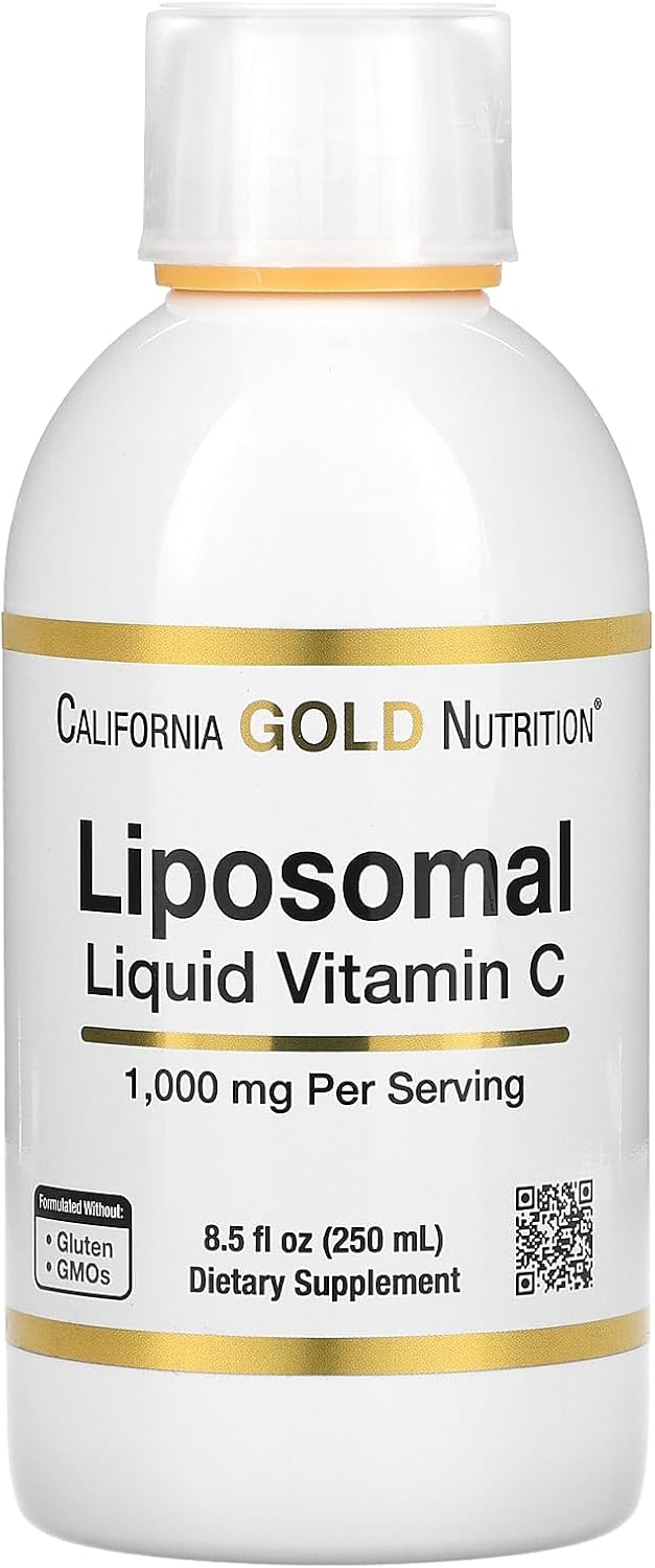 California Gold Nutrition Líquido Liposomal Vitamina C, 1.000 mg, 8.5 fl oz