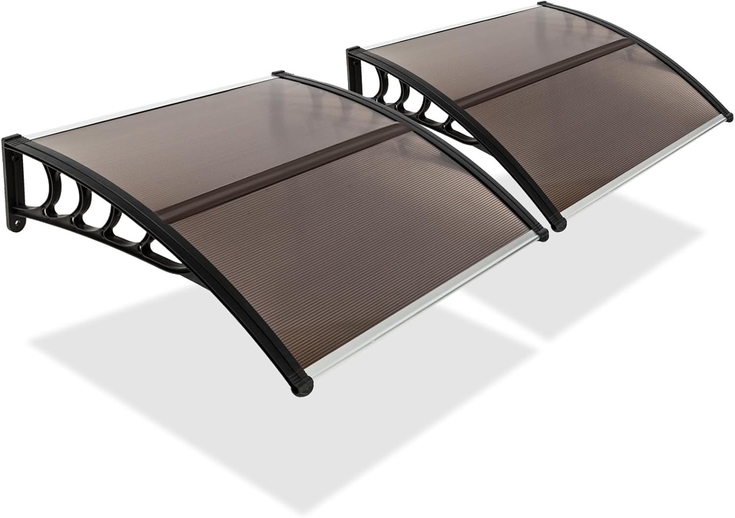 Toldo para puerta de ventana de 40 x 40 pulgadas, cubierta de policarbonato para puerta de entrada, toldo exterior para ventana exterior, UPF 50+,
