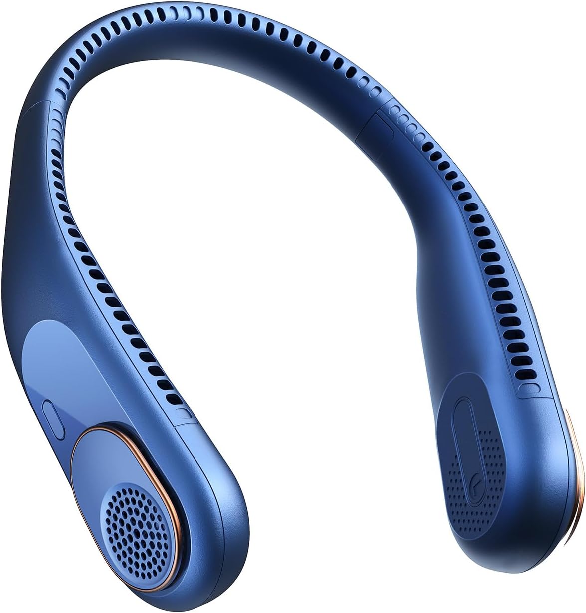 SWEETFULL Ventilador de cuello portátil de enfriamiento de 360, ventilador personal sin aspas, sin torsión de pelo, ventilador recargable USB de