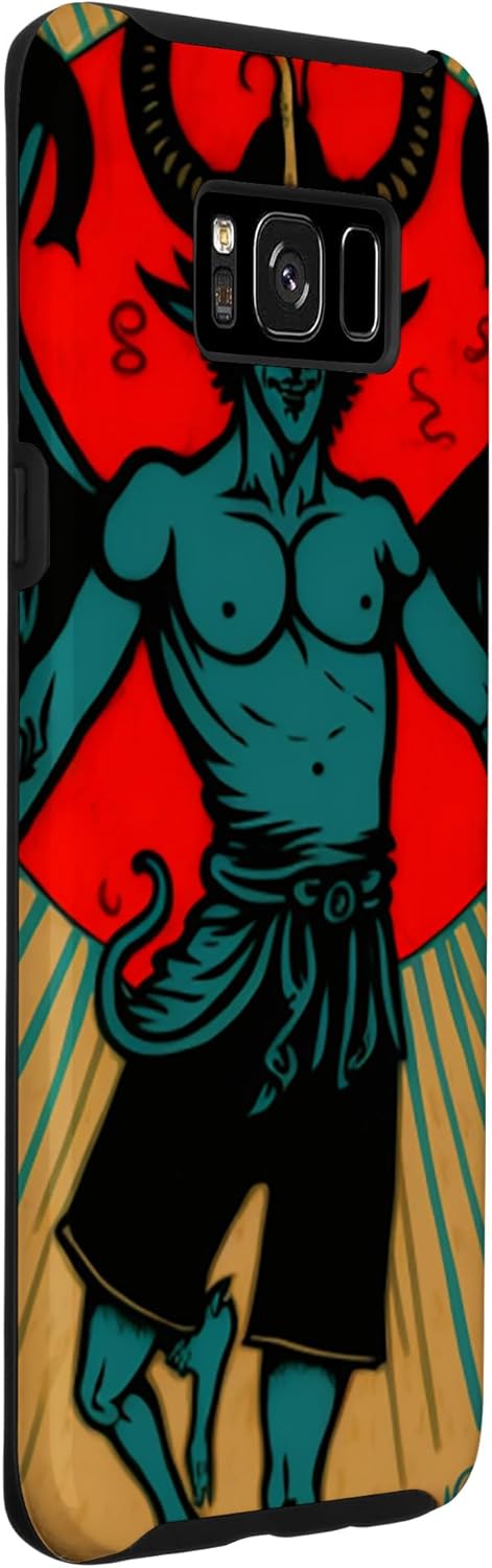 Galaxy S8+ Evil Baphomet Goat Devil Demon God With Wings Muralism Art Case