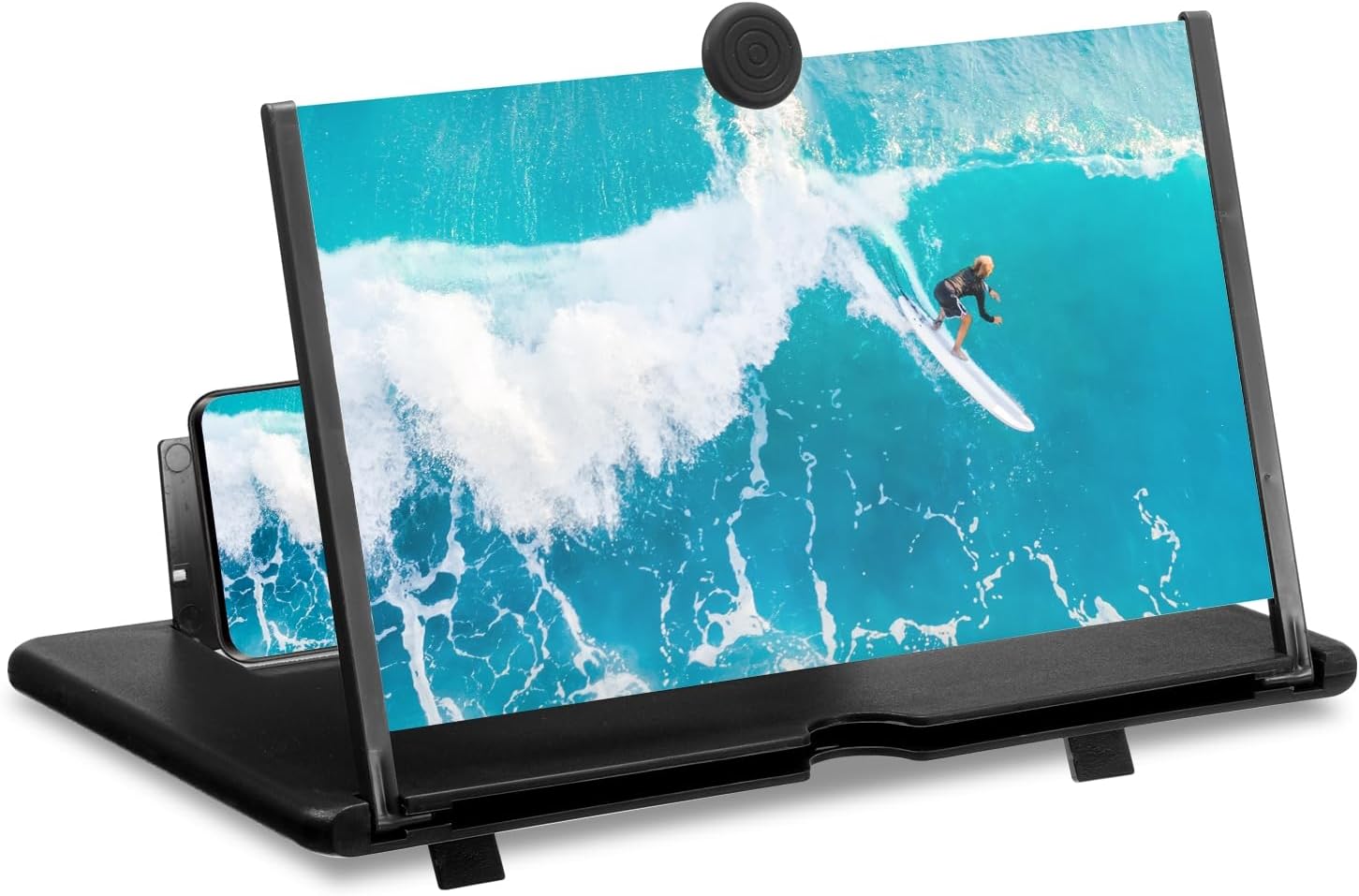 MECCANIXITY Lupa de pantalla de 14 pulgadas para teléfono celular, proyector de aumento 3D HD, soporte amplificador de pantalla para todos los