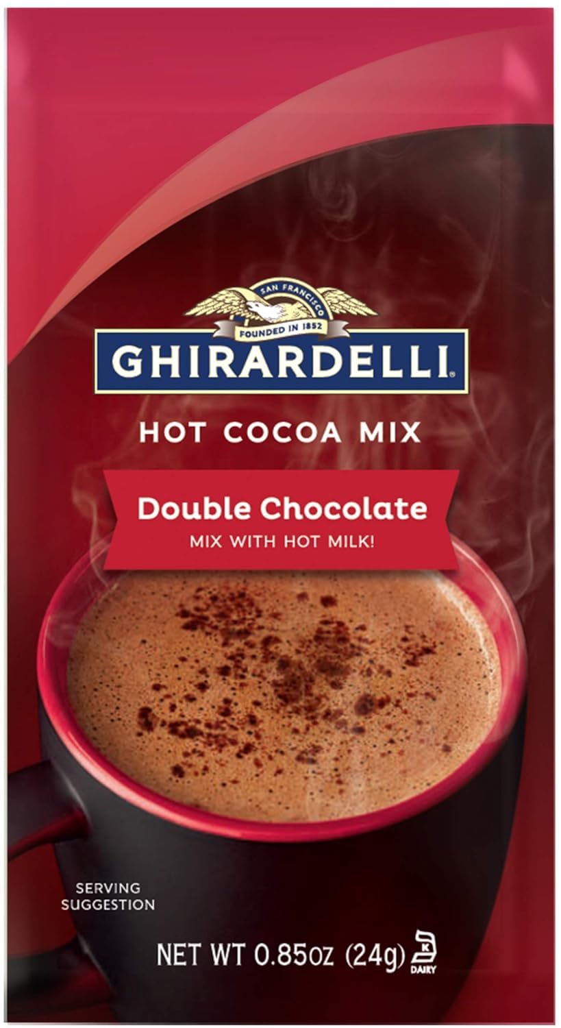 Ghirardelli – Mezcla de chocolate doble de chocolate caliente, paquetes de 0.85 onzas (paquete de 25)