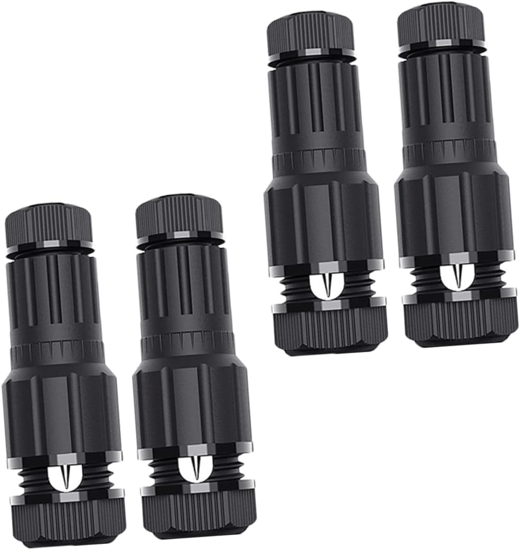 DOITOOL 4 unids Conector de cable Conectores eléctricos de bajo voltaje Luces de paisaje de bajo voltaje Conectores de cable de iluminación de