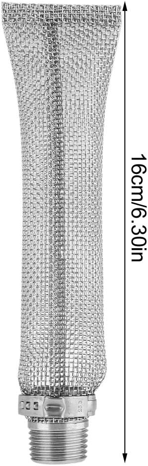Fdit Filtro de malla de acero inoxidable de grado 304 de 12 pulgadas6 pulgadas, herramienta de filtro de cerveza Brew Hop para hervidor de agua o