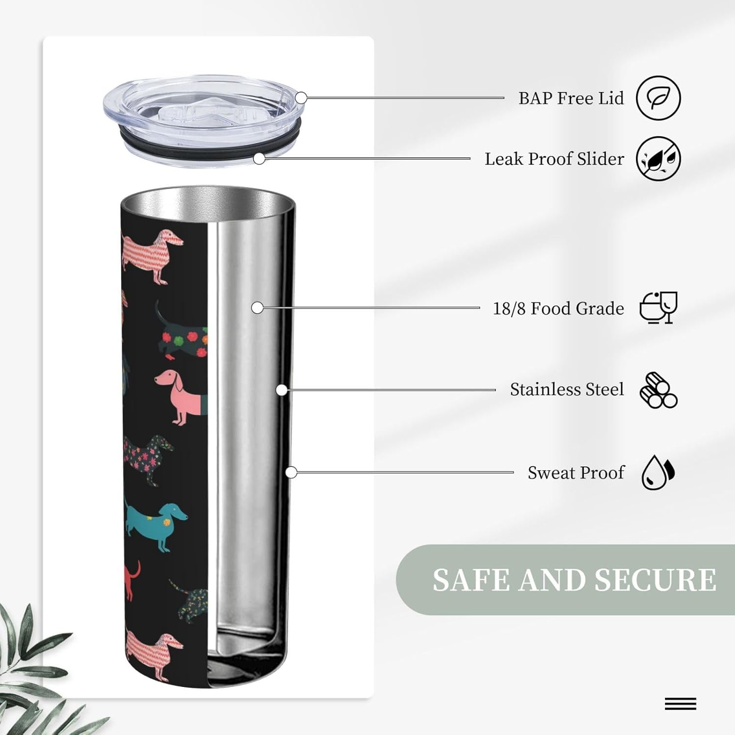 Colorido vaso aislado de acero inoxidable de 20 onzas, taza de café con tapa a prueba de salpicaduras y popote para hombres, mujeres y amantes
