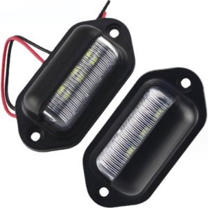 Pack-2 – Lámpara de matrícula de automóvil, bombilla LED ABS, luz trasera impermeable para automóvil, luz de techo de 6500 K, reemplazo de bombilla Pack-2 – Lámpara de matrícula de automóvil, bombilla LED ABS, luz trasera impermeable para automóvil, luz de techo de 6500 K, reemplazo de bombilla