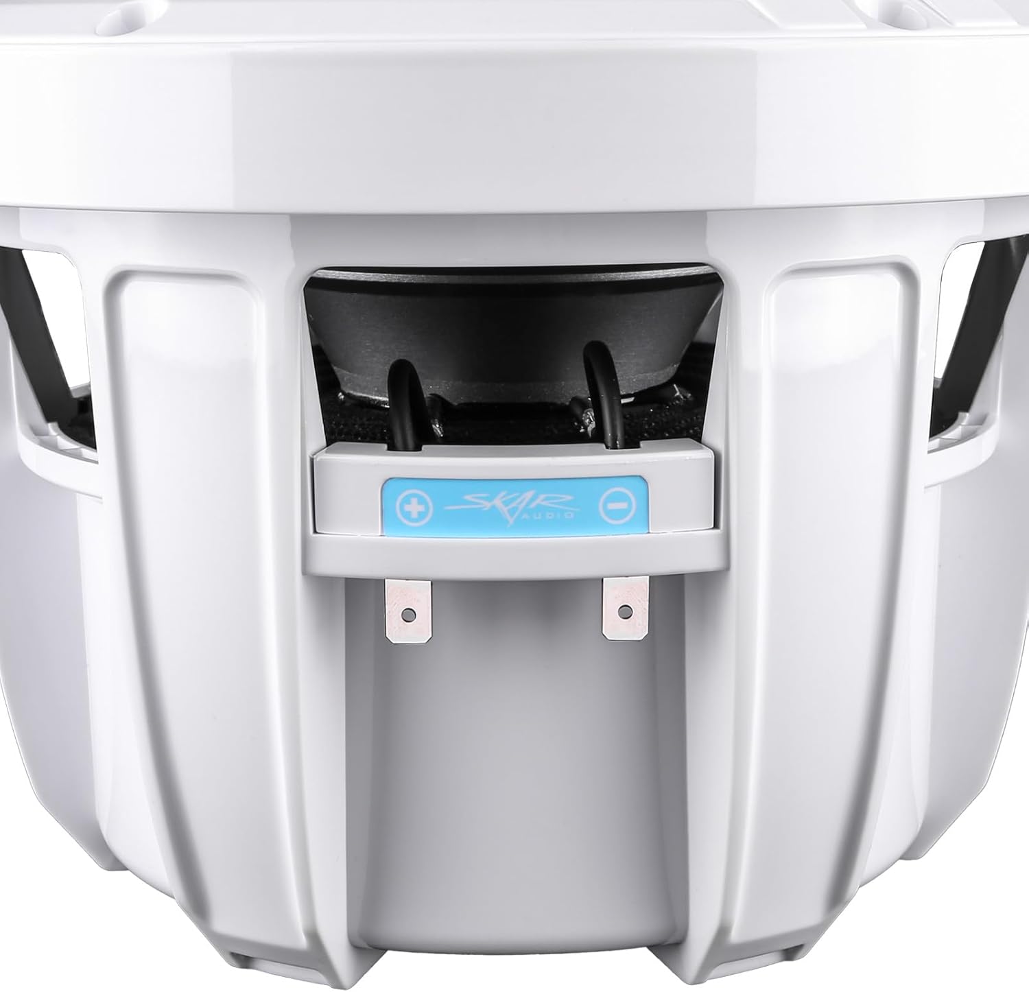 Skar Audio SKM8WD2 8″ 500W Max Power Dual 2 Ohm Marine Subwoofer (blanco)