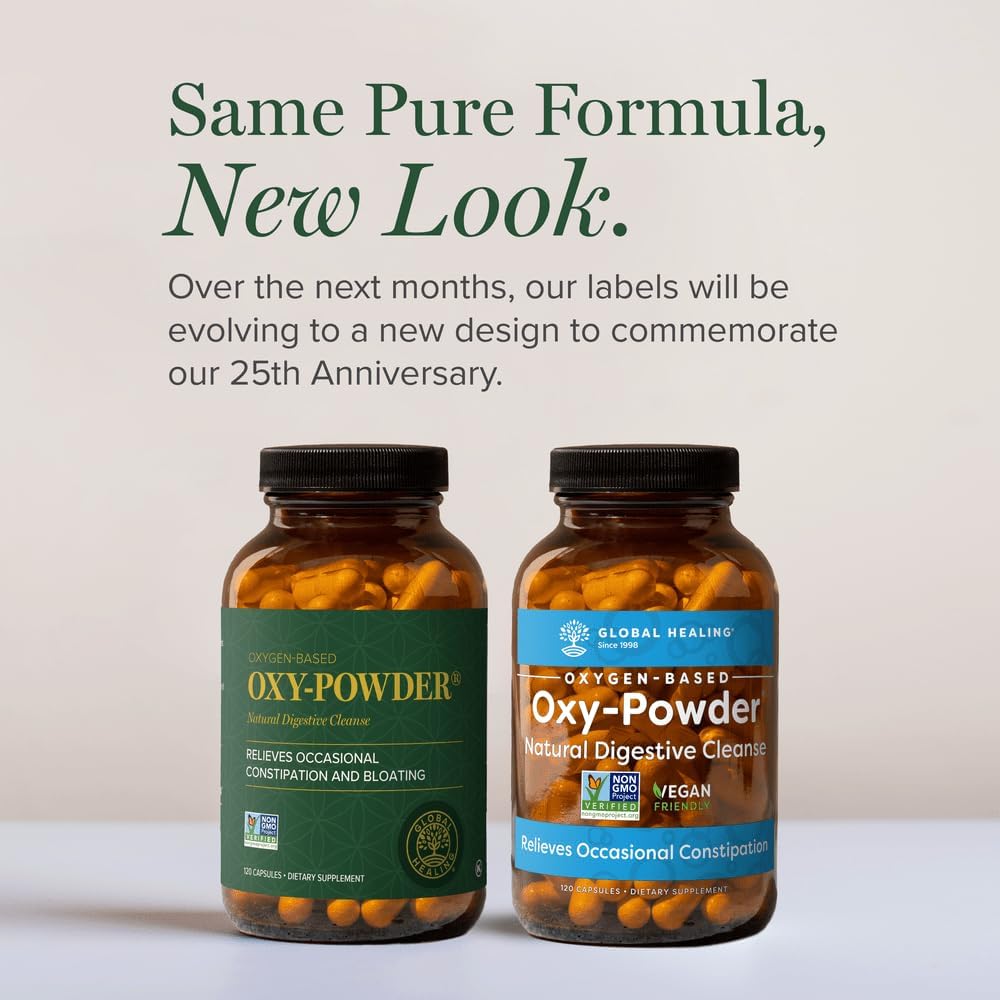 Global Healing Oxy-Powder - Limpieza de colon y desintoxicación, limpiador de colon y desintoxicación para pérdida de peso, alivio del estreñimiento - Imagen 4