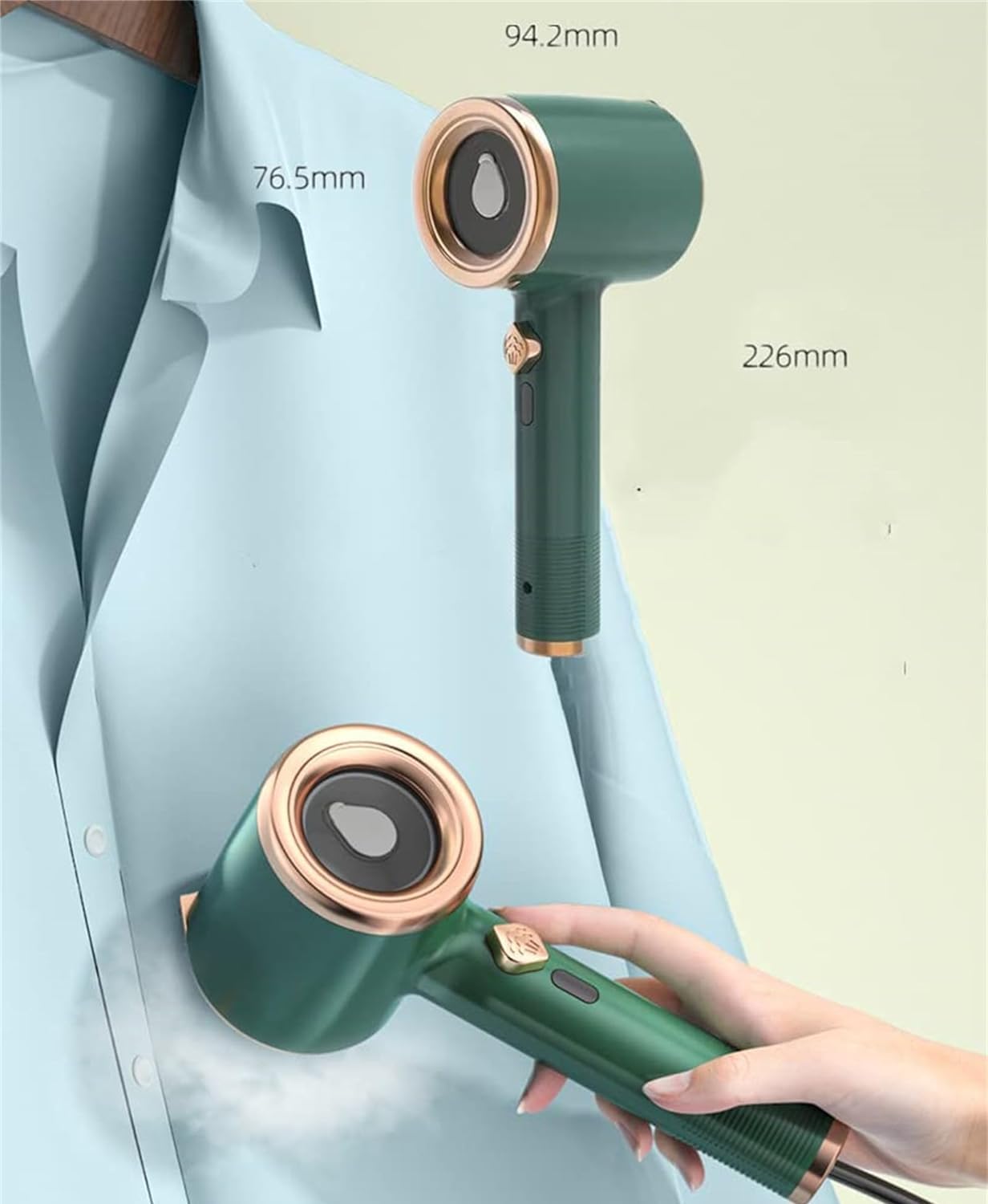 Mini máquina de planchar portátil, plancha de vapor de viaje para ropa, plancha de vapor de mano para ropa, precalentamiento rápido, planchado en