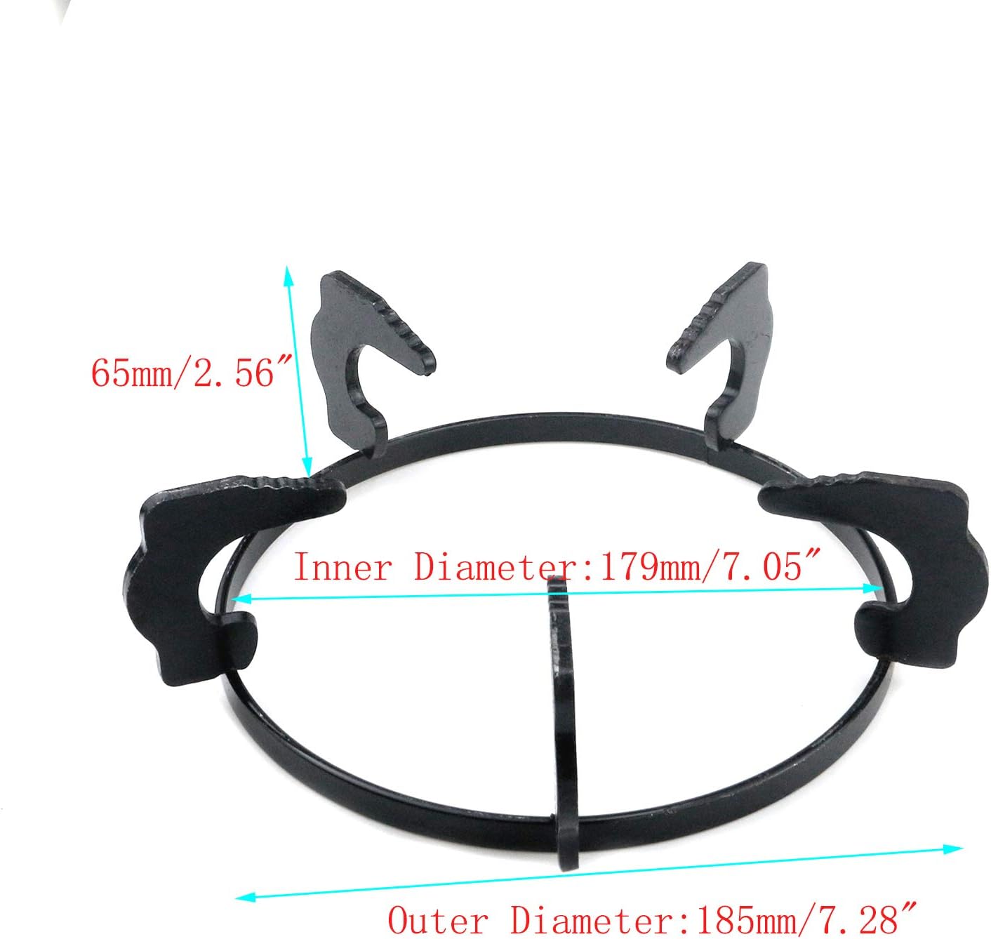 Semetall Accesorios para estufas de cocina, paquete de 2 accesorios de estufa, soporte antideslizante negro, accesorios de estufa para cocina,