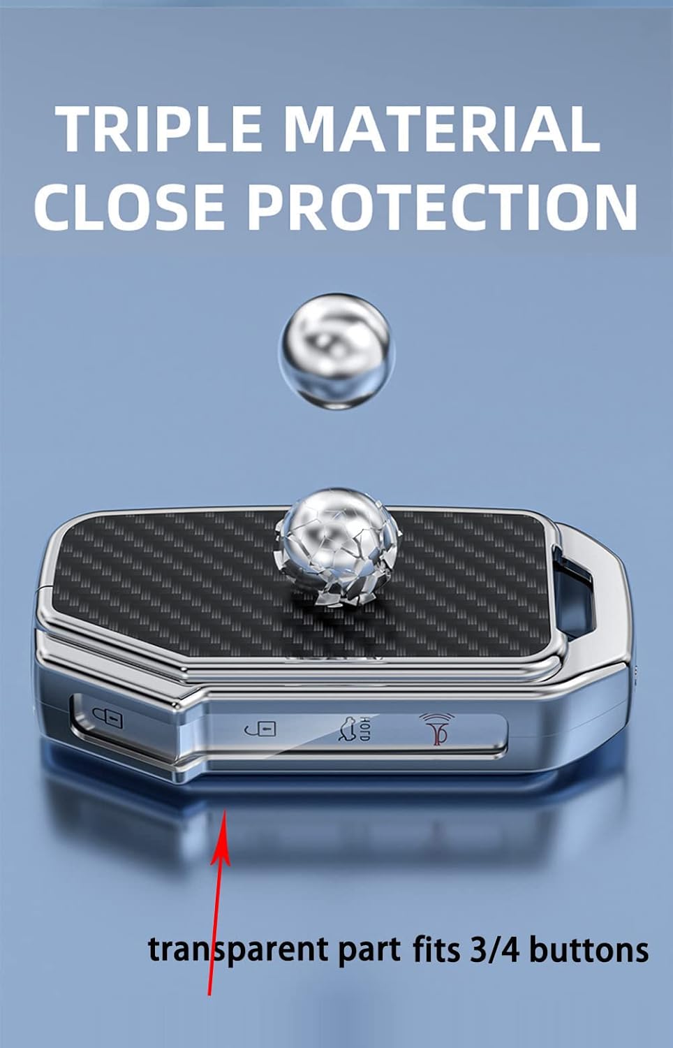 ontto Funda de metal para llavero de automóvil, elegante funda para llave de automóvil, para Kia Seltos Forte Sportage Seltos K5 Soul Sorento Cerato