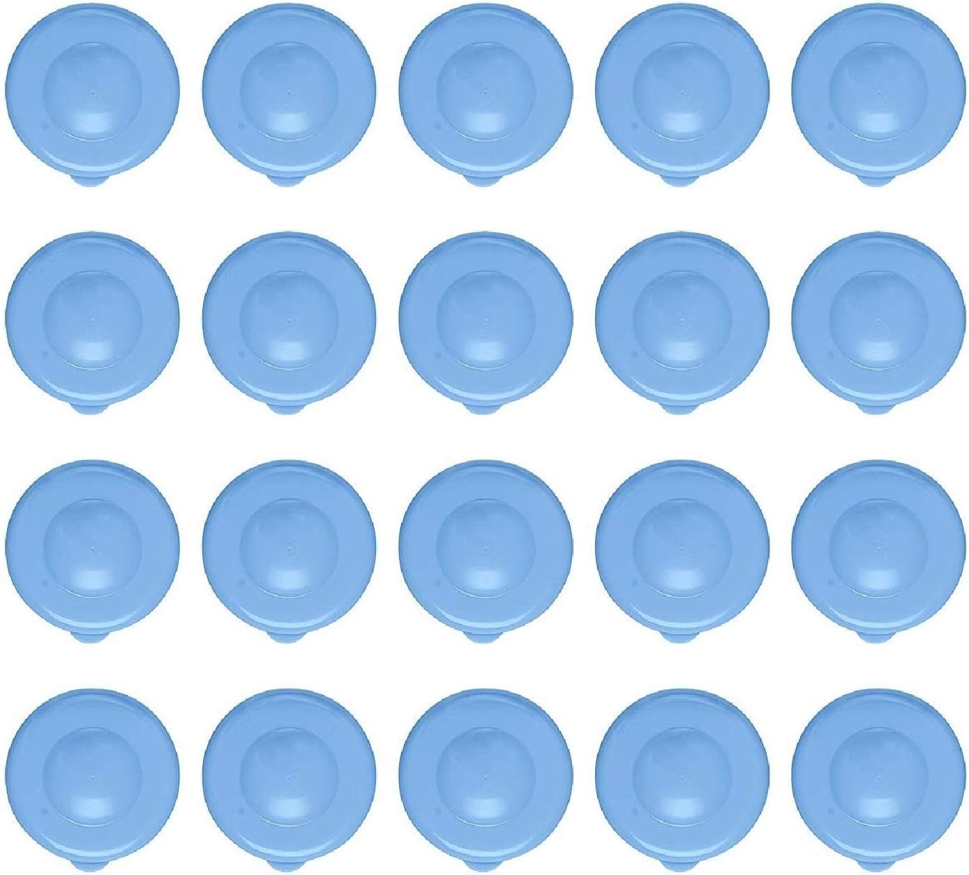 Reemplazo de tapa de rocío 2.165 in a presión para botellas de agua de 3 y 5 galones, a prueba de fugas, reutilizables, sin BPA (20 tapas de rocío)