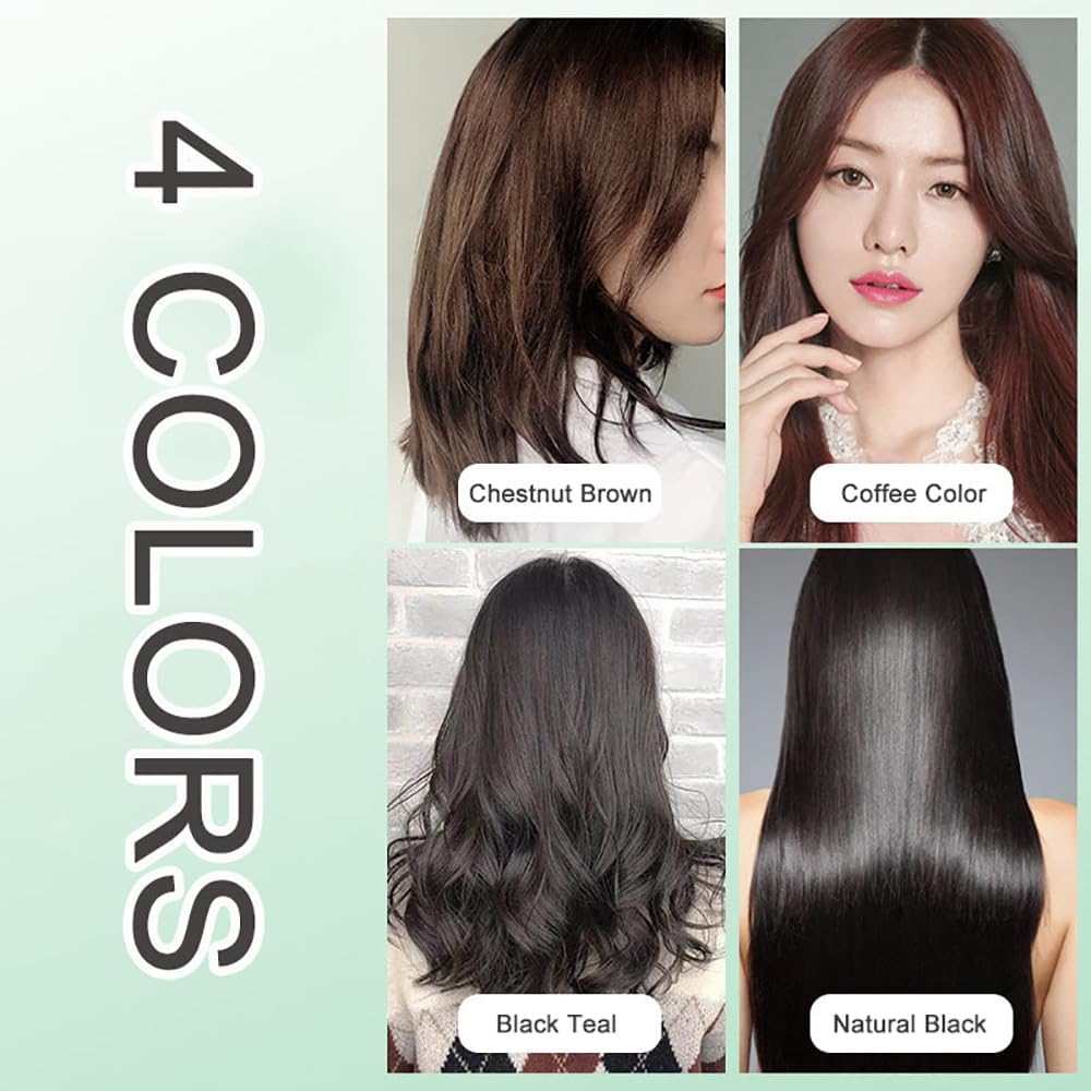 Champú natural para teñir el cabello vegetal, Huang Yi Natural Plant Hair Dye-Duskweling, extracto de plantas sin daños, nuevo tinte botánico de