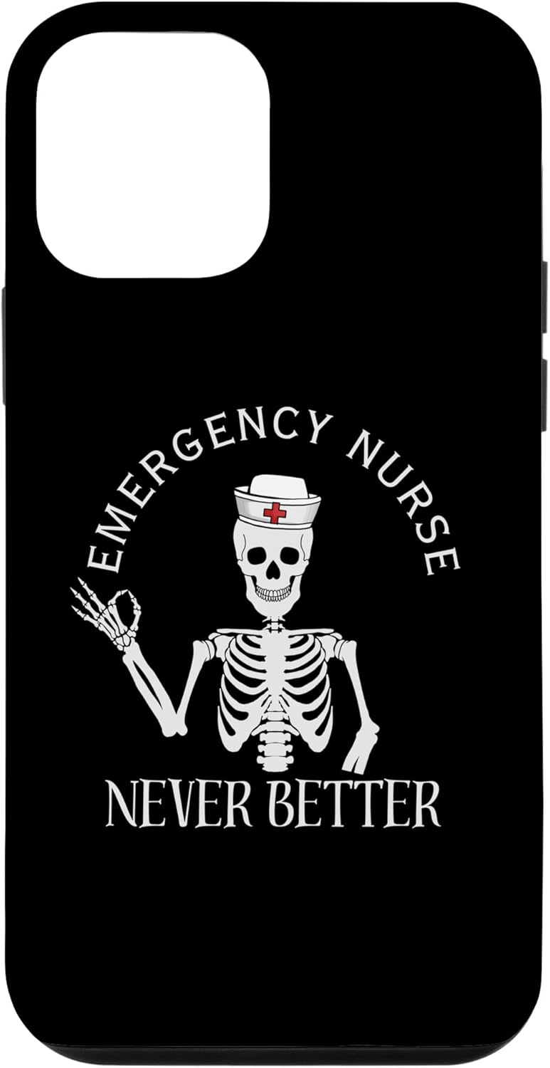 iPhone 12 mini divertido ER enfermera ED enfermera sala de emergencias enfermera Halloween regalos caso