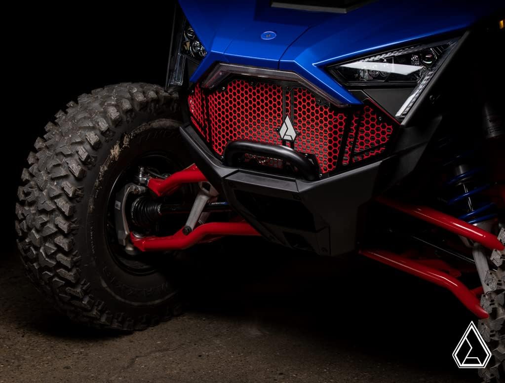 Assault Industries Hellfire V2 – Rejilla frontal para Polaris RZR Turbo RPro R, color rojo, diseño de 3 piezas para una fácil personalización
