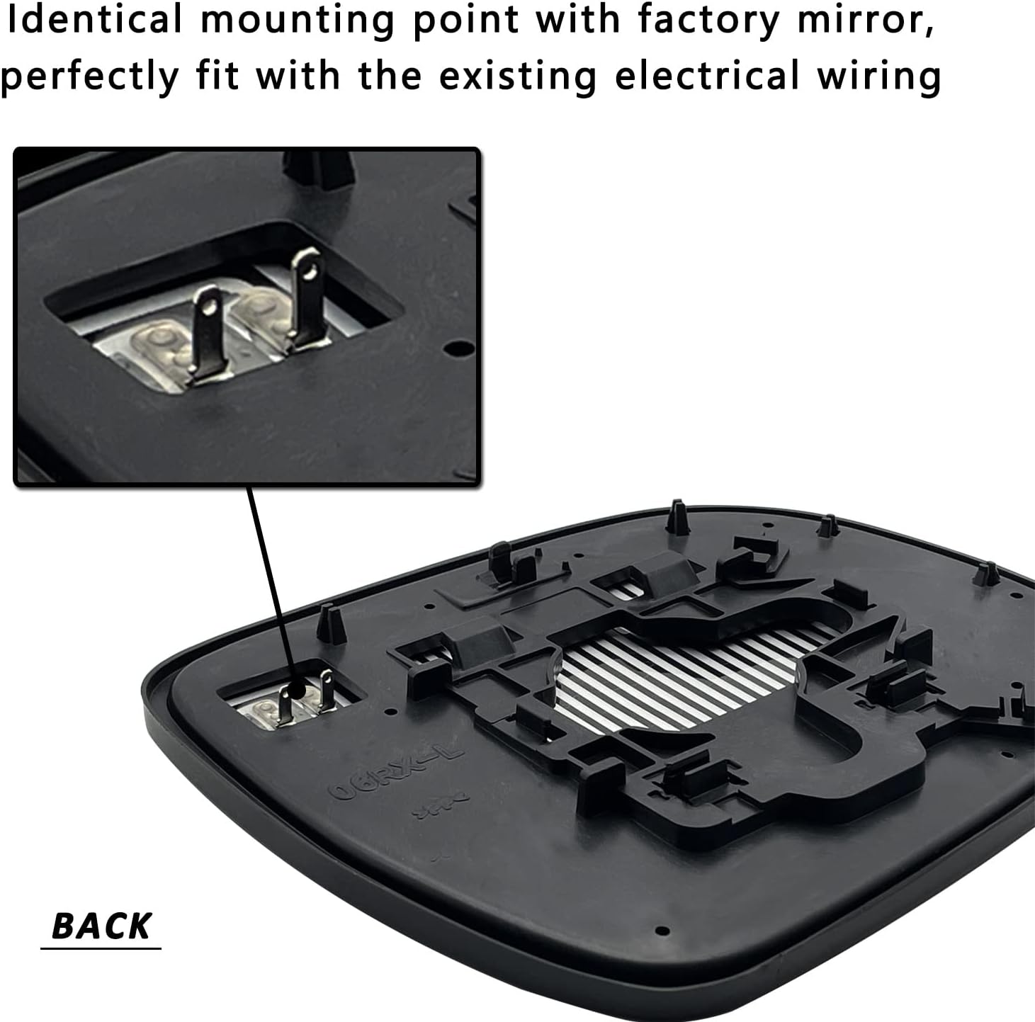 Espejo calefactable para el lado del conductor para Lexus RX330 RX350 RX400h 2004-2009, espejo para Lexus RX330 RX350 RX400h, espejos laterales