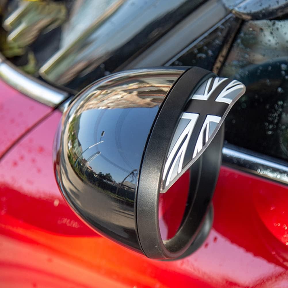 2 piezas universales para espejo retrovisor de automóvil, sombra de cejas, visera deflectora, cubierta de silicona impermeable para Mini Cooper R55