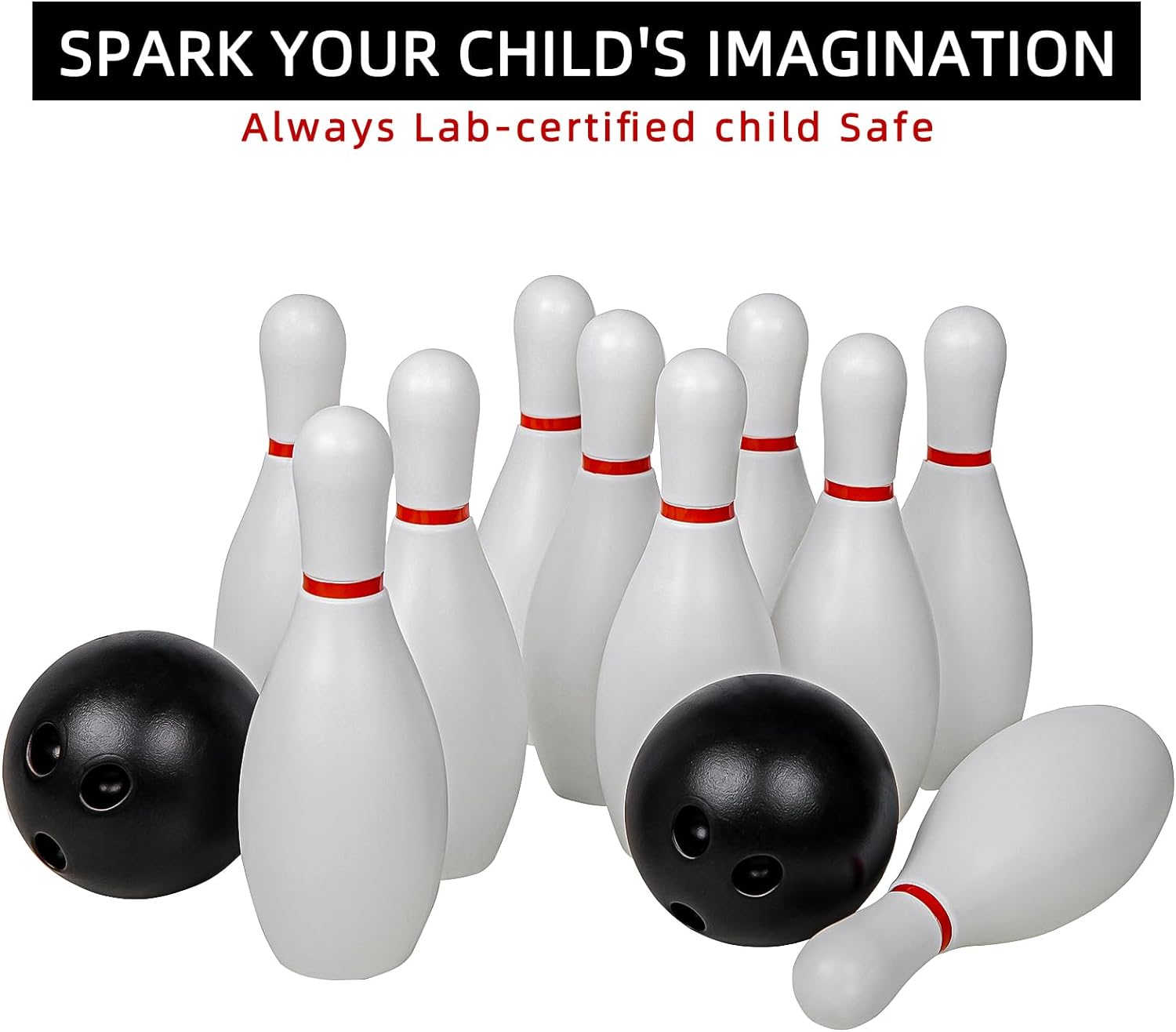 Juego de bolos gruesos de gran tamaño para niños, deportes de interior y exterior, juegos deportivos familiares, juego de bolos de plástico, juego