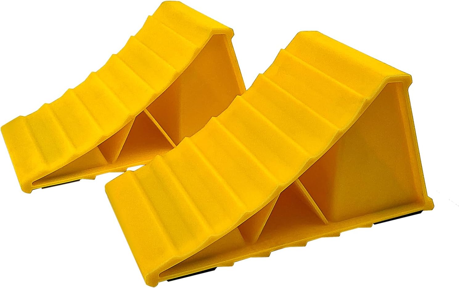 1 par de calcetas de rueda para remolques de viaje, antideslizantes, resistentes, tapones de rueda amarillos, ligeros para autos, cámper, camiones,